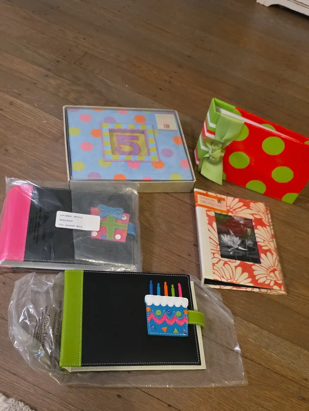 Assorted Photo Albums/ Birthday Photo Albums. Lot of 5- NEW